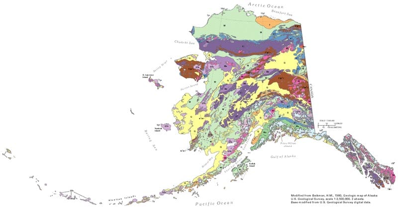 alaska-geological-maps, Alaska geology