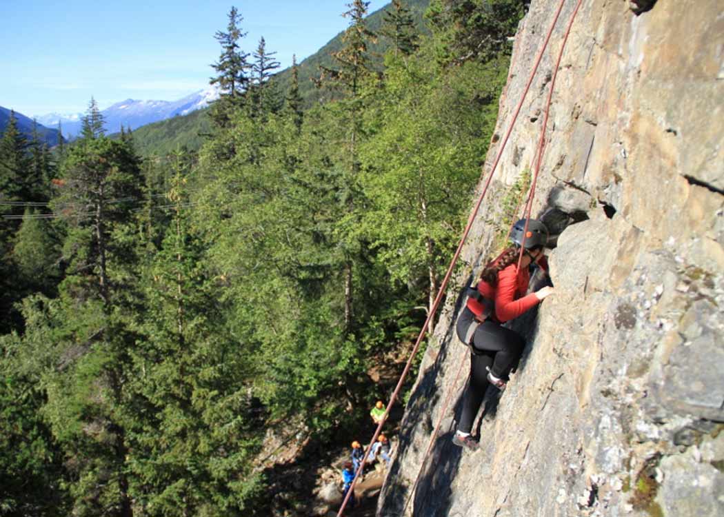 Skagway Rock Climbing, Rappelling, and Ziplining with Alaska Shore Tours