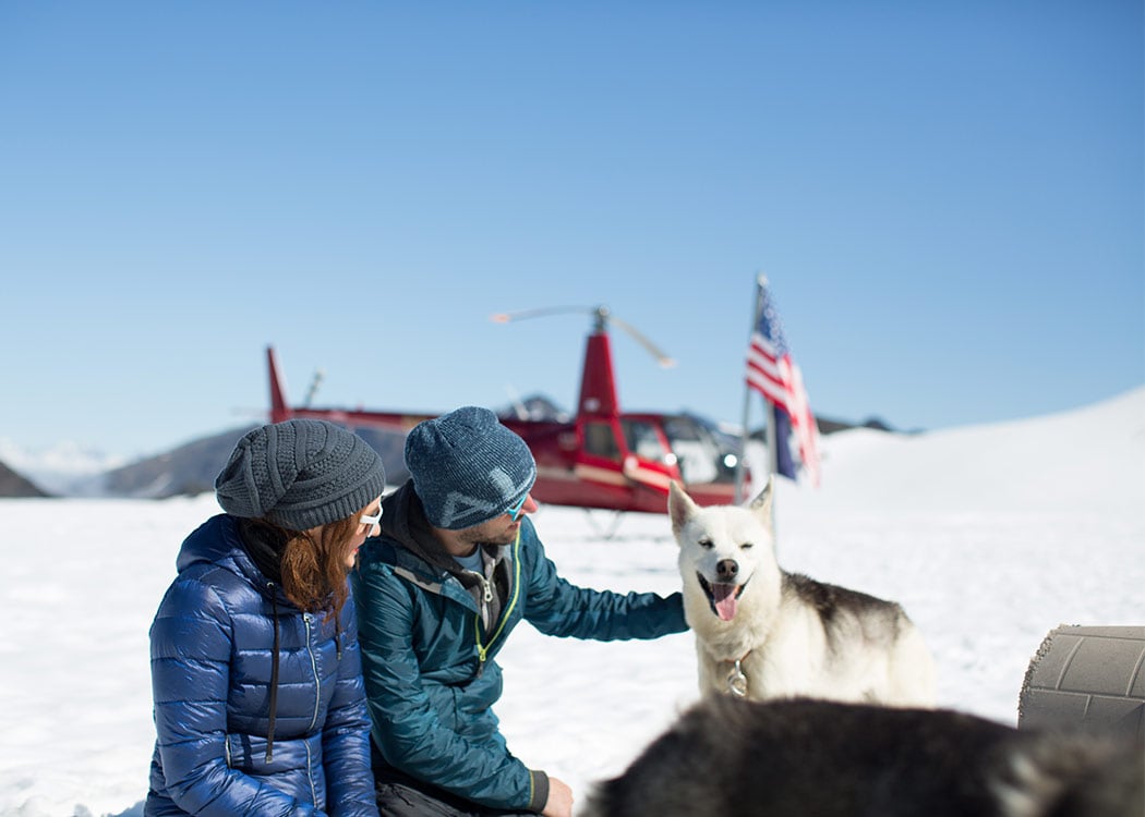 Anchorage Helicopter and Glacier Dogsled Tour with Alaska Shore Tours